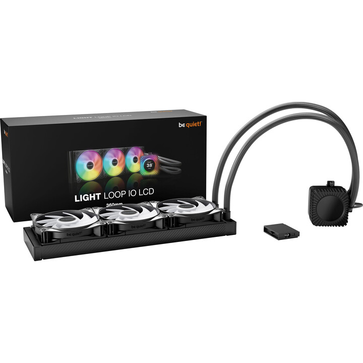 BeQuiet Water Cooling Light Loop IO LCD 360mm Nero