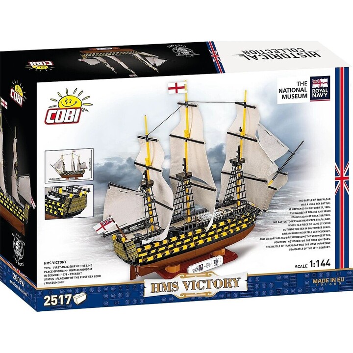 Cobi Factory SA HMS Victory navio de guerra cinzento
