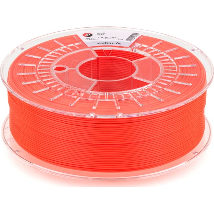Extrudr PETG Rouge néon 1,75 mm 1,1 kg