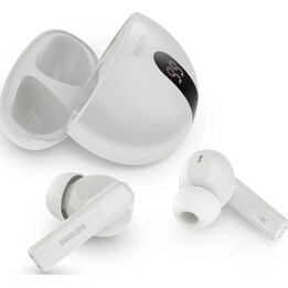 Philips TAT2520BK Noise Cancelling TWS Bluetooth 5.4 Earbuds White
