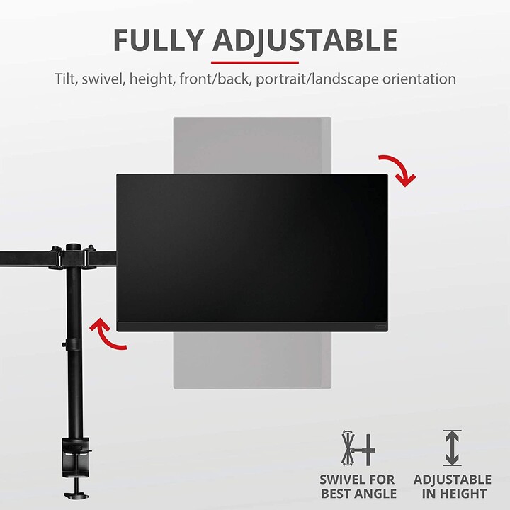 Supporto per 2 monitor Trust GXT 1120 Mara / fino a 16 kg