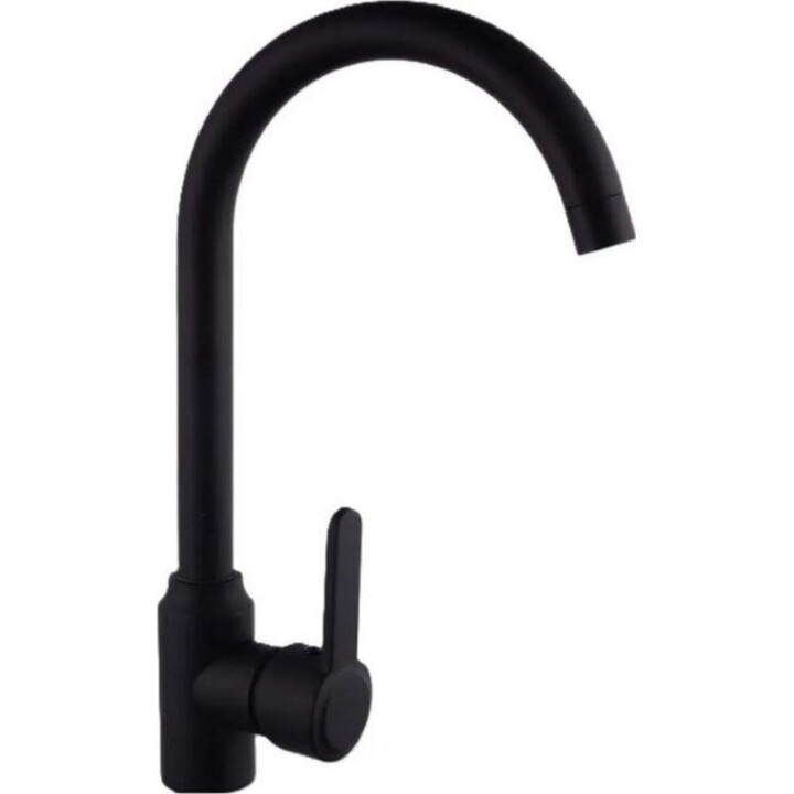 Lavabo Pyramis Lefkada (59 x 44) 1B 1D Noir + Robinet Lungo Volcano Noir