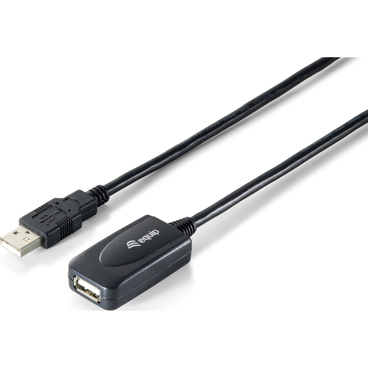 EQUIP 133336 cabo de extensão USB 2.0 ativo A macho para A fêmea 5 m preto