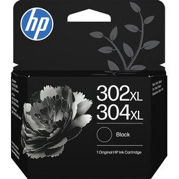 Cartuccia HP 302XL / 304XL nera per Deskjet 1110/2130/2600/3630/3700, Envy 4520/5010/5020 e Officejet 3830/4650/5200