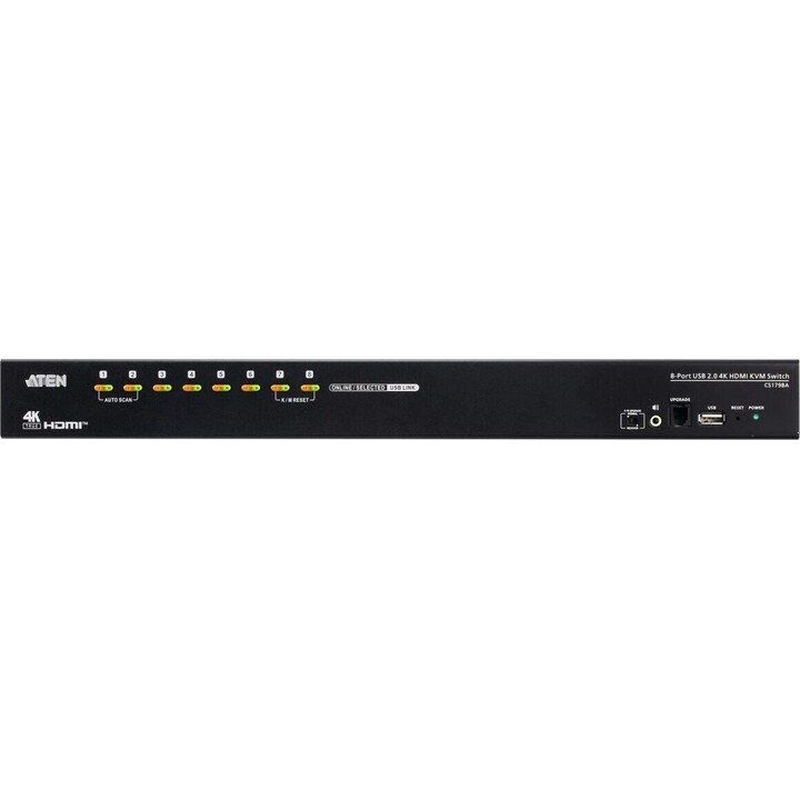 8-Port USB2.0 4k HDMI KVM Switch