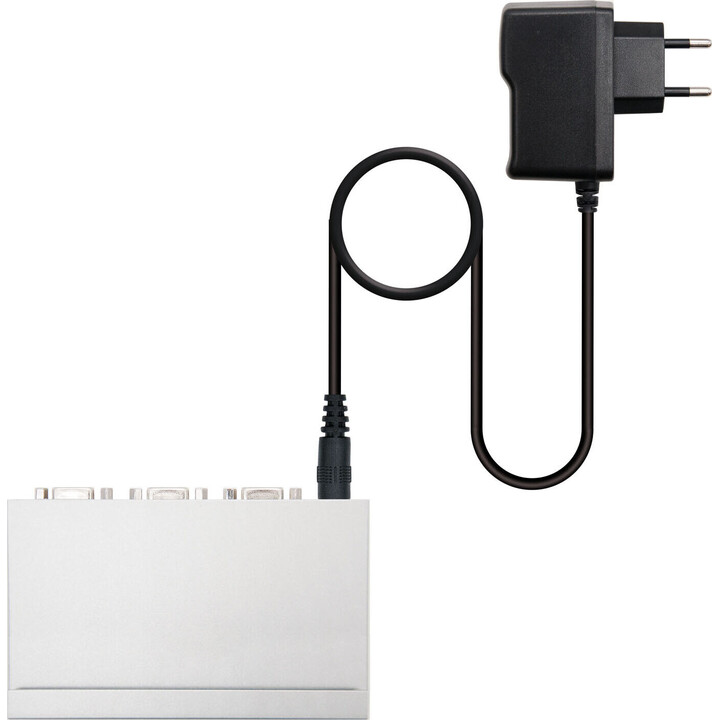 DUPLICATORE VGA (SPLITTER) PER 4 MONITOR CON ALIMENTAZIONE.