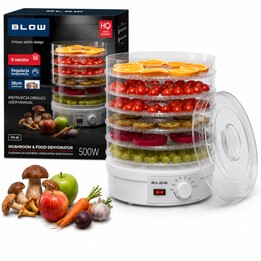 Pilz-, Gemüse- und Obsttrockner 500W BLASEN FD-01