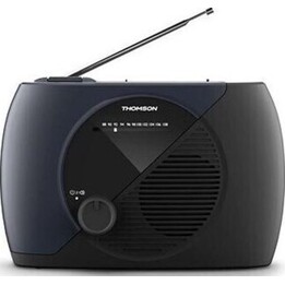 Thomson Analog-FM-Radio, netz- oder batteriebetrieben, schwarz, RT350