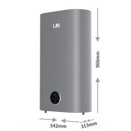 Scaldabagno elettrico universale LIN LIFVD1SMGY da 80 litri, grigio, con WiFi