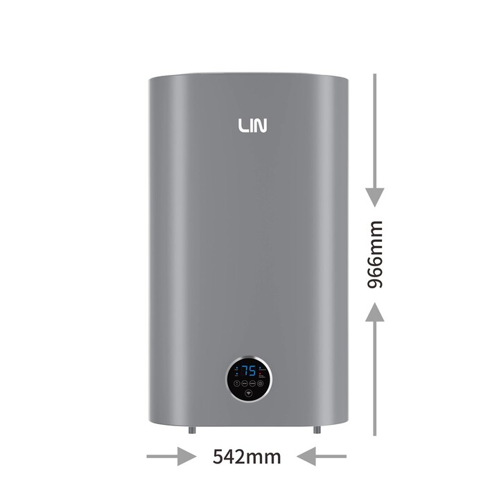 LIN LIFVD1SMGY 80 L UNIVERSAL electric water heater, grey, with WiFi