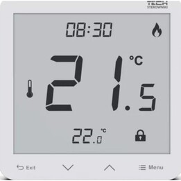 Tech Sterowniki Thermostat d'ambiance filaire avec mesure de l'humidité, blanc, R-12S Tech Controllers