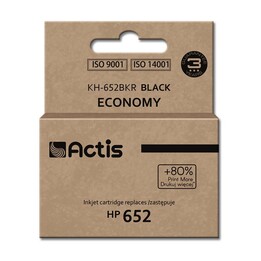 Actis KH-652BKR Tintenpatrone (Ersatz für HP 652 F6V25AE; Standard; 15ml; schwarz)