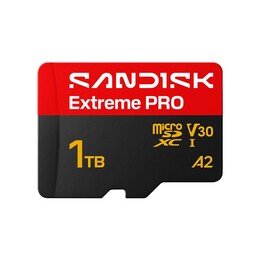 Scheda microSD Sandisk Extreme Pro UHS-I da 1 TB, 250 MB/s (lettura) / 170 MB/s (scrittura)