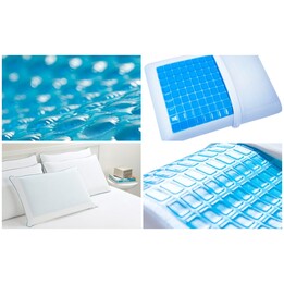 QMED almohada ortopédica con gel refrigerante - memoria de forma (COMFORT GEL PILLOW)