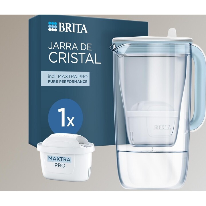 Jarra de cristal Brita de 2,5 litros + 1 filtro mxproallino