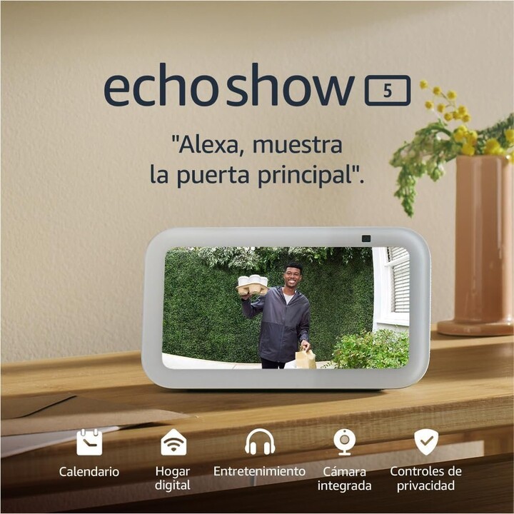 Amazon Echo Show 5 (3e génération) blanc avec ALEXA