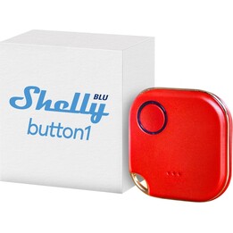 Shelly Plug & Play Bluetooth "Blu Button1" Switch and Dimmer, Red