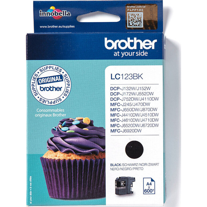 Brother Ink LC 123 Noir Schwarz (LC123BK)