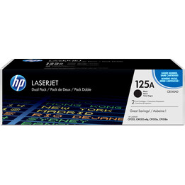 HP Cartridge No 125A HP125A HP 125A Dual Pack Black Schwarz Cartridge (CB540AD)