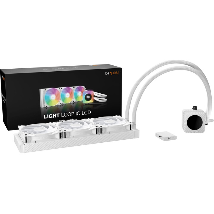 BeQuiet Wasserkühlung Light Loop IO LCD 360mm weiß