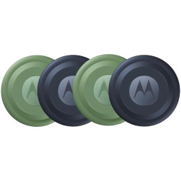 Moto Tag 2.0 de Motorola : Bluetooth 5.4 + UWB (Pack 4) Bleu et Vert