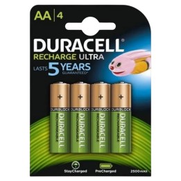 Pack 4 x AA Rechargeables Duracell 2500 mAh HR06-P