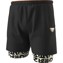 Short de course Dynafit Trail 2-en-1 Noir/Fog Taille : S