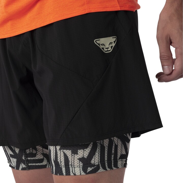 Dynafit Trail 2-in-1 Running Shorts Black/Fog Size: S
