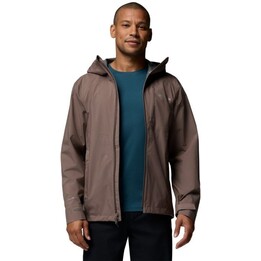 Chaqueta impermeable Columbia Trailborne 2,5 L, color Iron, talla: L