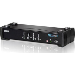Switch KVM con 4 porte USB e DVI, connettore CS1764A.