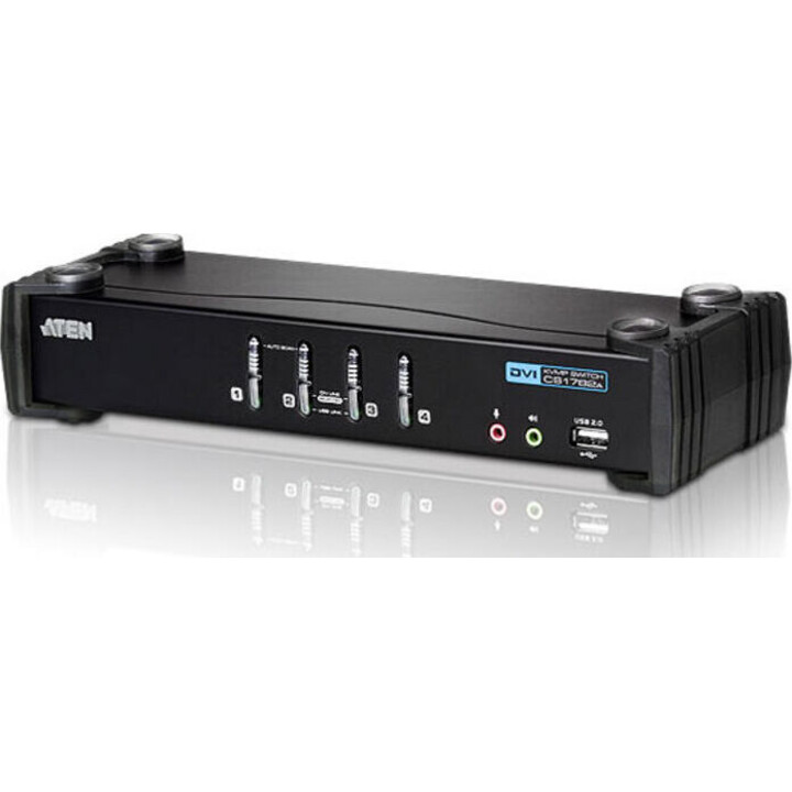 Switch KVM com 4 portas USB e DVI CS1764A