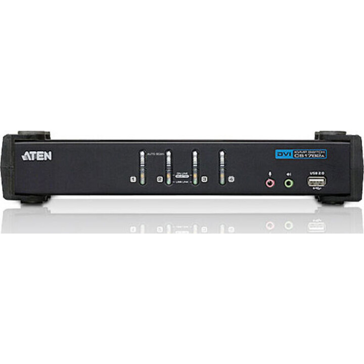 KVM SWITCH 4 USB DVI CS1764A PORT