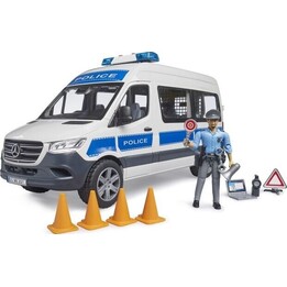 Coffret Mercedes-Benz Sprinter Police avec figurine et module son/lumière