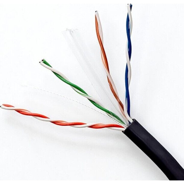 UTP patchcord cable CAT6 LAN 100m black