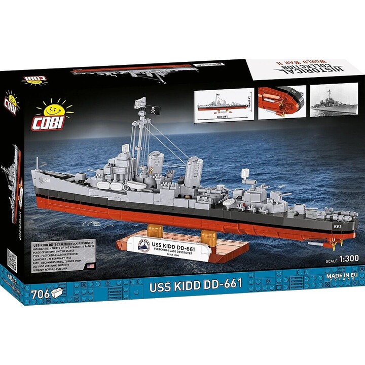 Cobi Factory SA USS Kidd DD-661 destroyer gris
