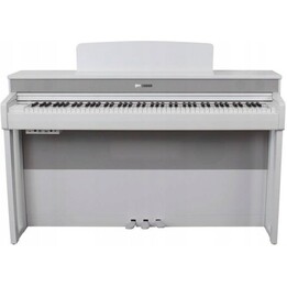 Pianoforte digitale Dynatone DPS-105WH – 88 tasti pesati, bianco (modello da esposizione, audio USB)
