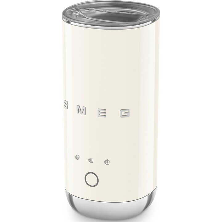 Smeg MFF02CREU, Espumador de Leite Automático ao Estilo dos Anos 50, Cor Creme
