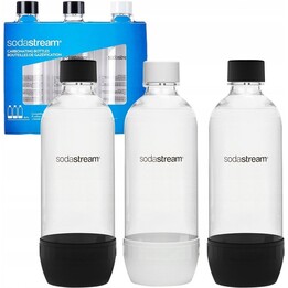Bouteilles Sodastream PET universelles (3 bouteilles, 1 L, noires) (2260525)