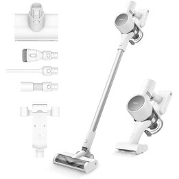 Aspirateur sans fil Dreame T10, puissance d'aspiration de 20 kPa, technologie de réduction du bruit à 8 niveaux, blanc