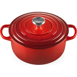 Cocotte ronde Le Creuset Signature, rouge cerise, 20 cm
