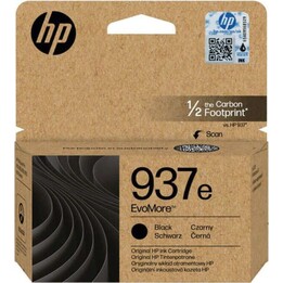 Cartouche d encre noire d origine Hp Evomore 937e