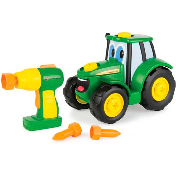 John Deere Johnny Tractor 46655 Juego de juguetes de granja, 16 piezas