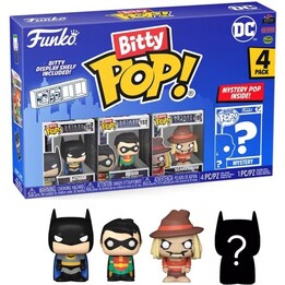 FUNKO POP DC Comics Bitty Pop Batman, lot de 4 mini figurines