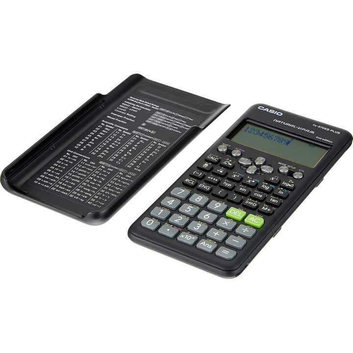 Casio FX-570ES PLUS-2 Wissenschaftlicher Taschenrechner, 417 Funktionen, Schwarz