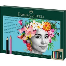 Faber-Castell Polychromos & Pitt Graphite Matt Juego de bocetos FC-210052 23 piezas