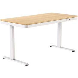 Activejet ET119S-B/D 120x60 Electric Height Adjustable Desk - White/Oak, 120x60 cm