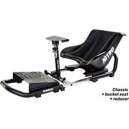OPLite Nitrokart V2 Simracing Cockpit-Chassis OP-NK2-W Weiß