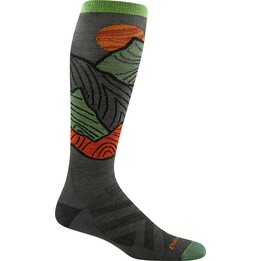 Darn Tough Titan OTC Lightweight Merino Wool Ski Socks 566042 Black/Gray