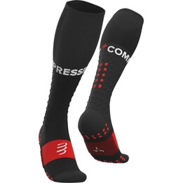 Meias Compressport Full Socks Run Compression Racing 143914 Branco/Preto