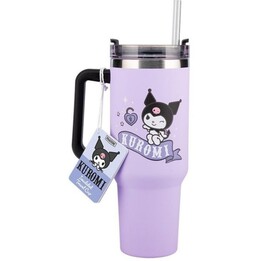 Taza térmica PALADONE Hello Kitty Kuromi PP14604KUR de 900 ml con pajita